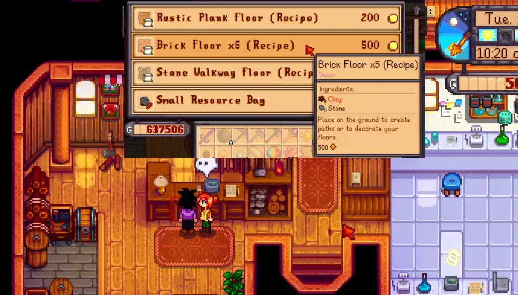 Brick Floor Recipe