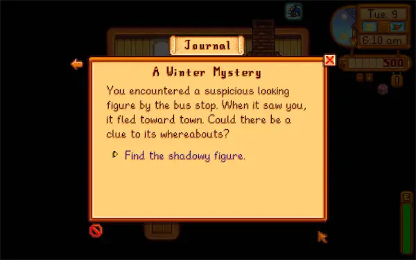 Quest Log
