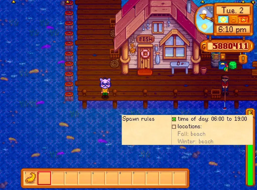 Sea Cucumber Spawn rules