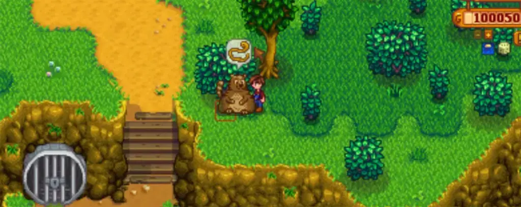 The elusive Trash Bear, ready to transform trash into treasure.