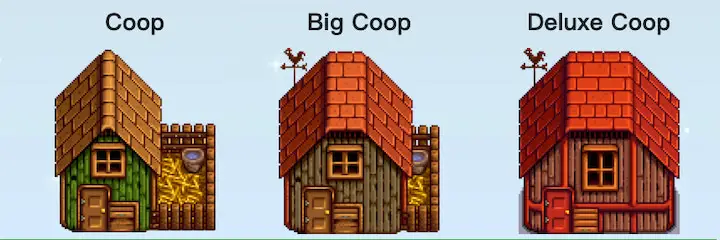 A screenshot of the coop in Stardew Valley