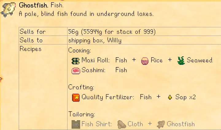 A small blue and white fish with a ghostly appearance