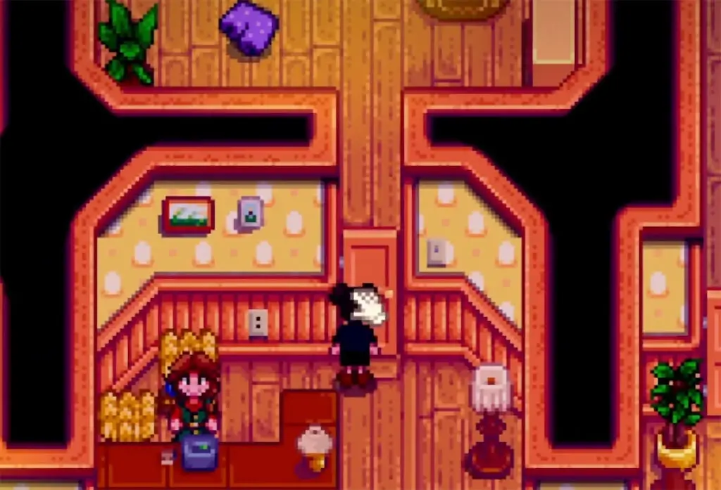 A screenshot of Marnie's bedroom in Stardew Valley