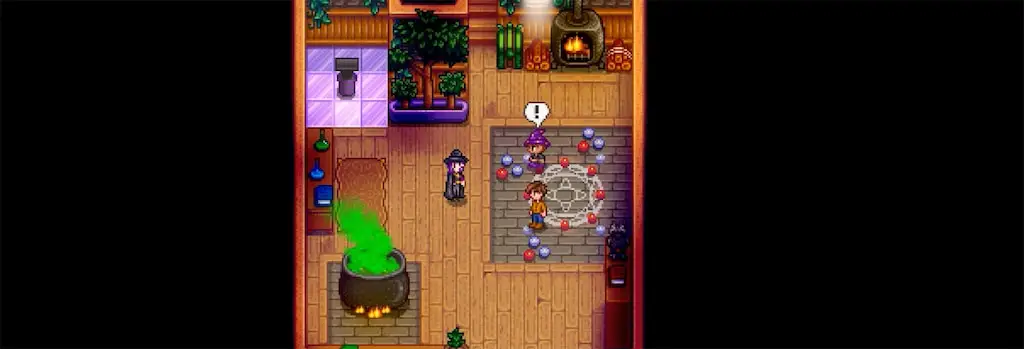 Morgan showing off his magic to the Wizard