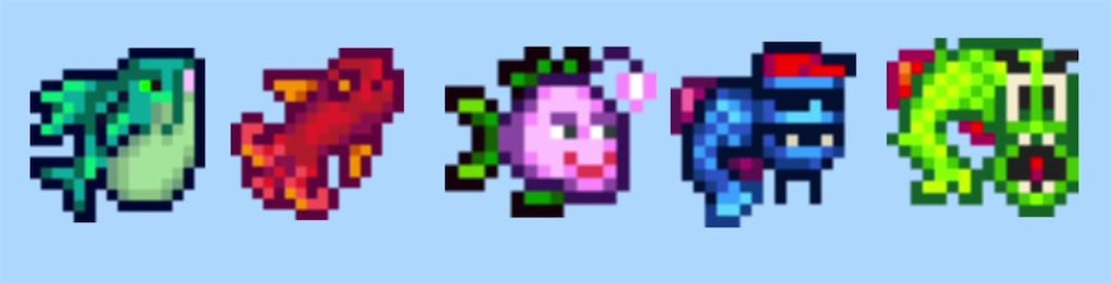 A player catching the second generation legendary fish in Stardew Valley