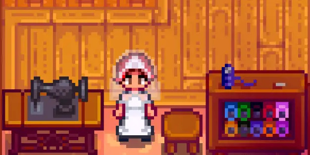 A white skirt in Stardew Valley