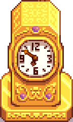 A screenshot of the Golden Clock item in Stardew Valley