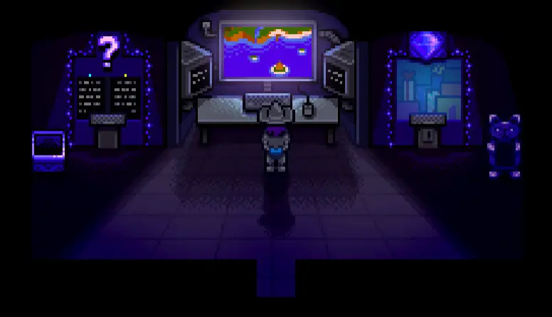 A screenshot of Qi's Secret Room in Stardew Valley