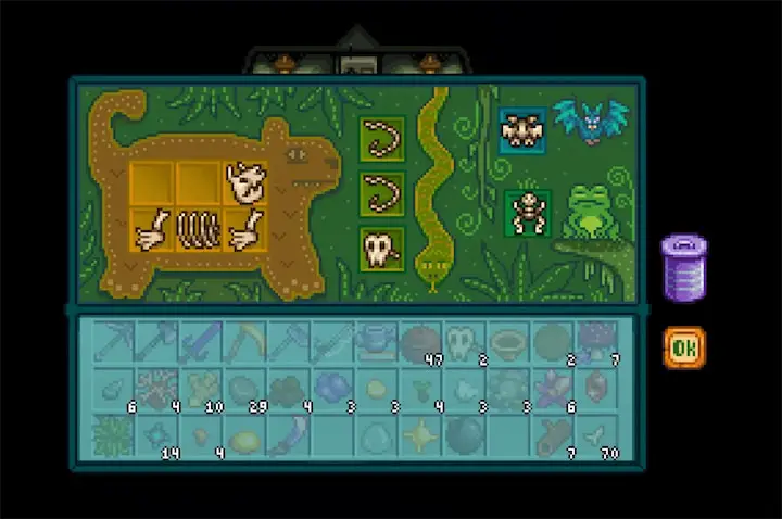 Image of Snake Vertebrae in Stardew Valley