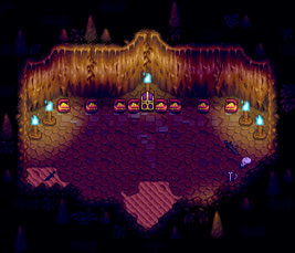 The entrance to the Treasure Cave in Stardew Valley Extended