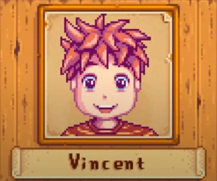 Illustration of Vincent from Stardew Valley