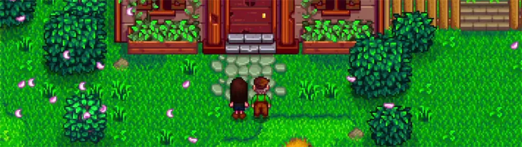 A screenshot of the Community Center in Stardew Valley