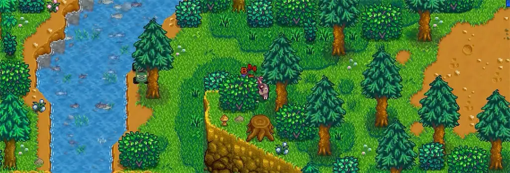 The Highland Mountain area in Stardew Valley Expanded