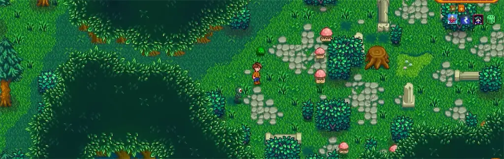 The Highland Ruins area in Stardew Valley Expanded