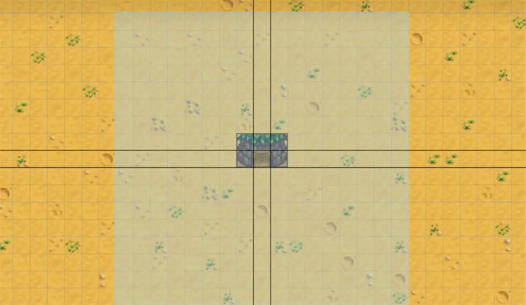 The working range of a Junimo Hut