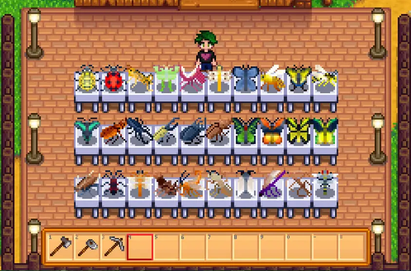 A screenshot of the Insect Valley mod in Stardew Valley