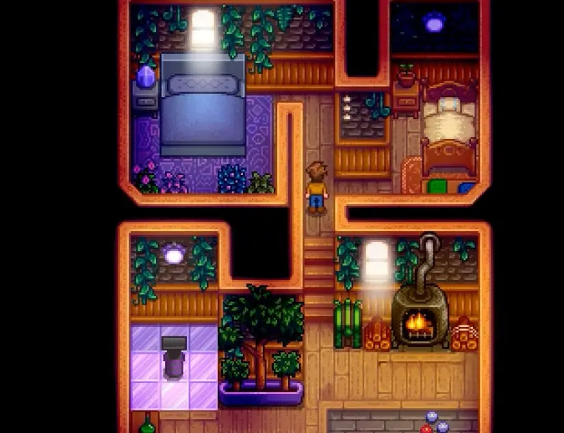 Morgan's small room in the Wizard's Tower