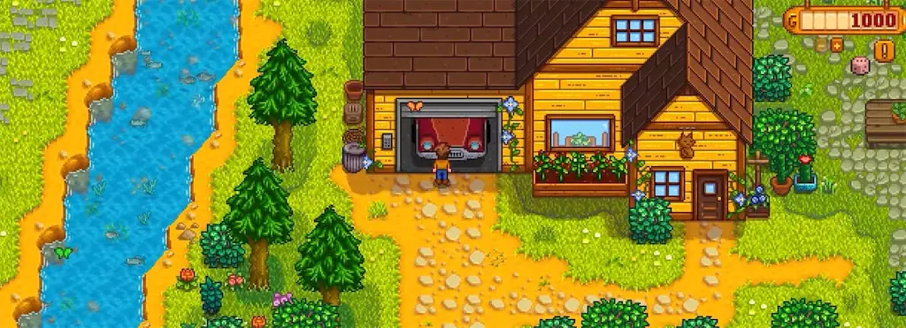 Exterior of Scarlett's house in Stardew Valley Expanded