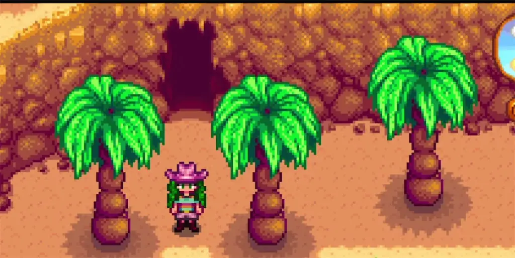 The entrance to the Skull Cavern in Stardew Valley