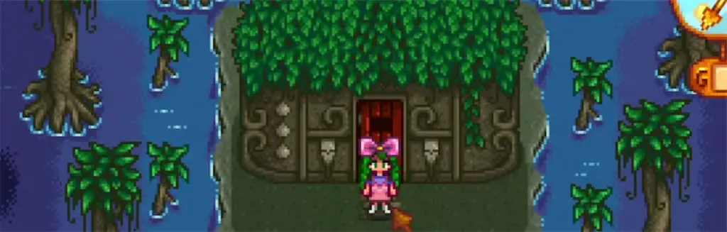 The Witch's Hut location in Stardew Valley