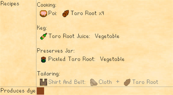 Taro recipes